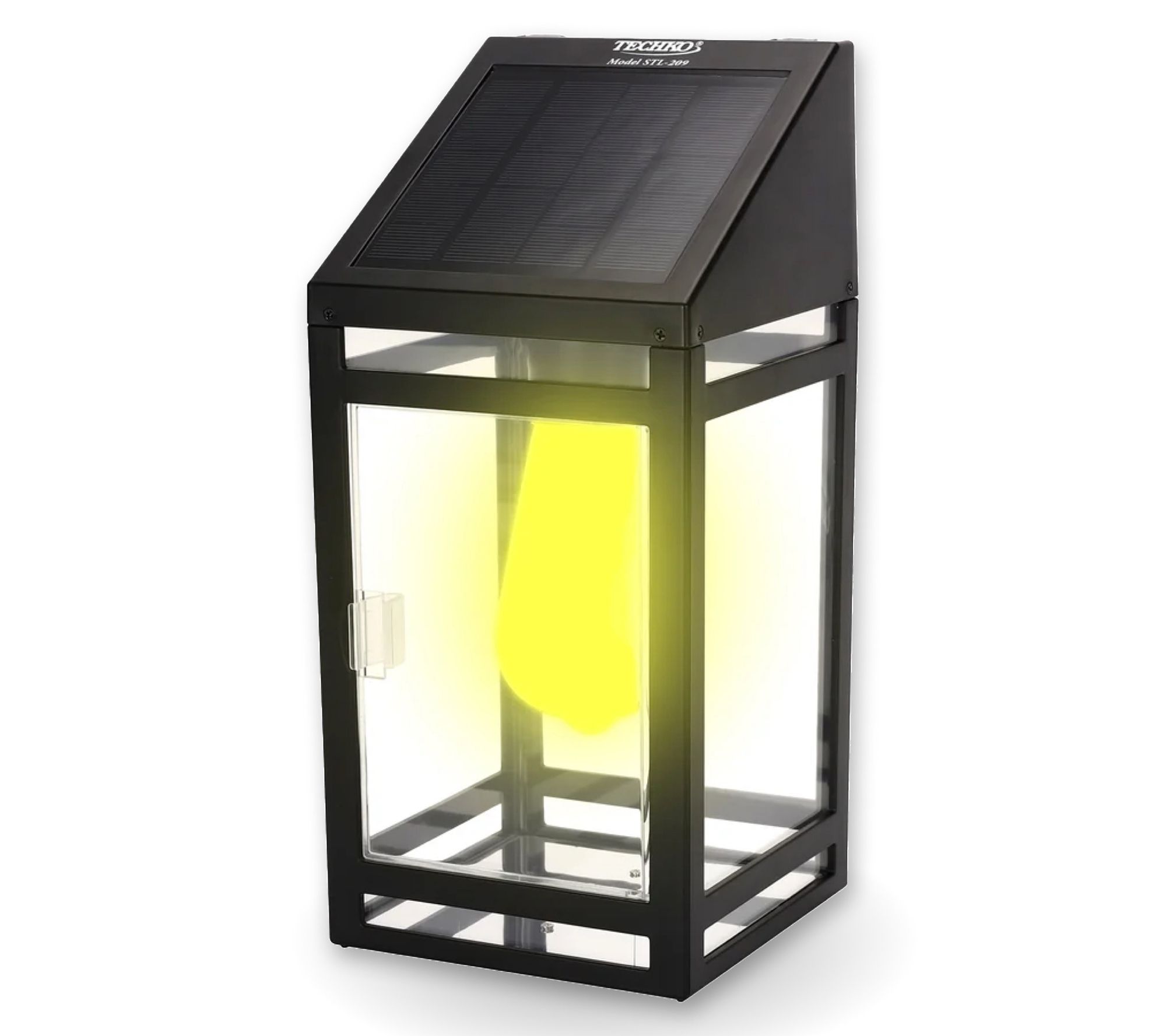 Techko Solar LED Wall Lantern - Amber or White Light