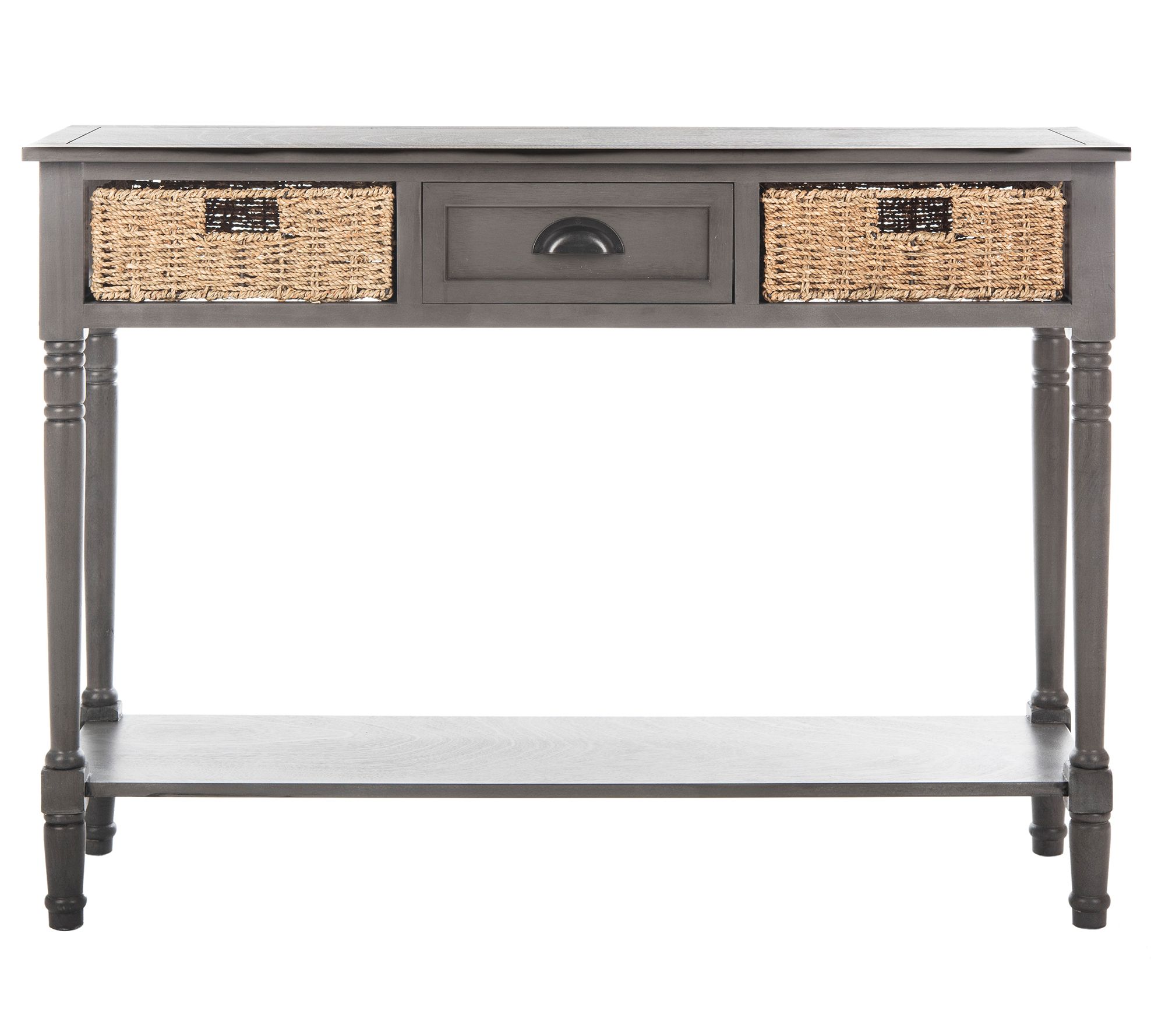 Safavieh Winifred Wicker Console Table With Sto rage