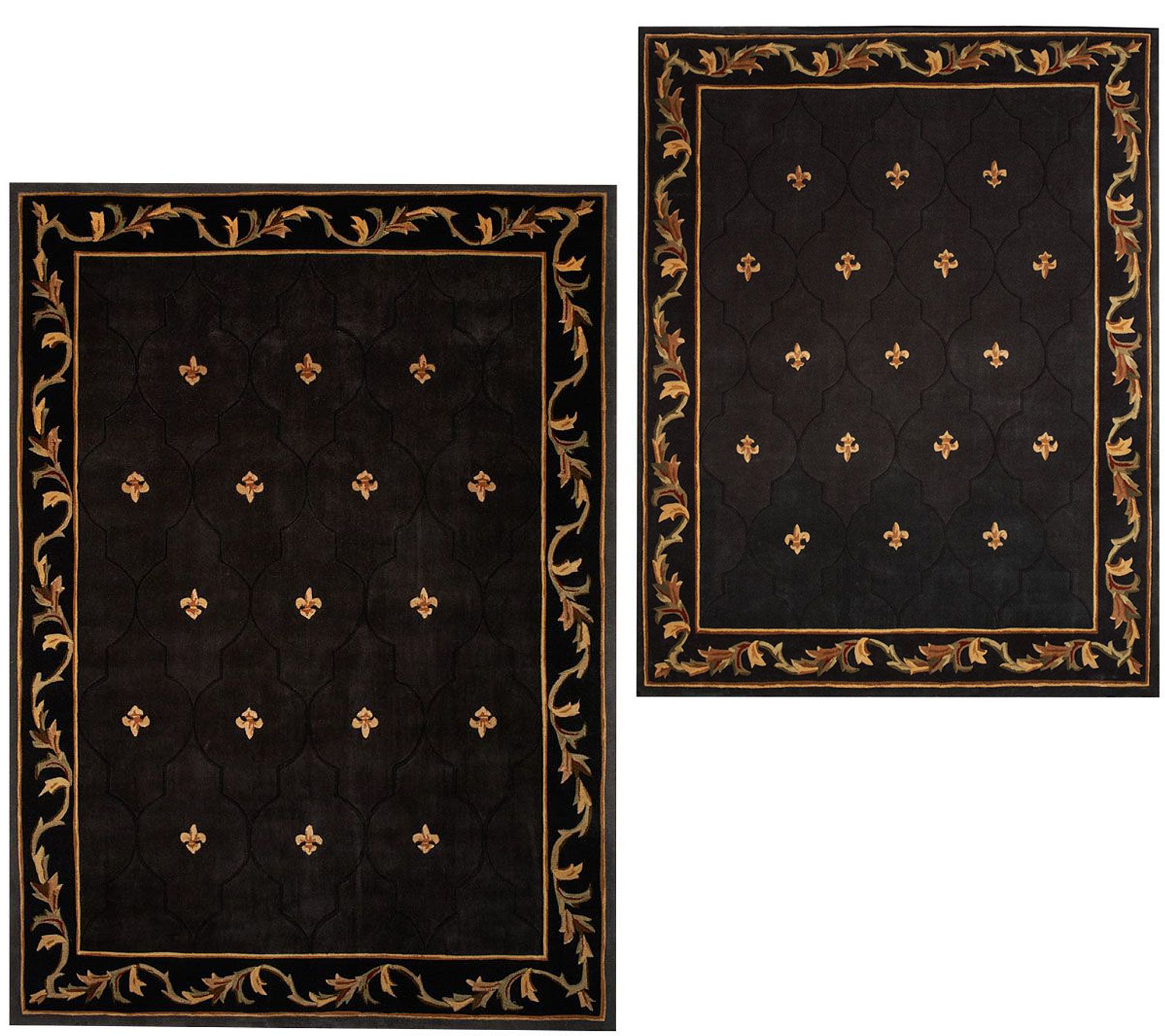 Royal Palace Special Edition Fleur De Lis Handmade Wool Rug —