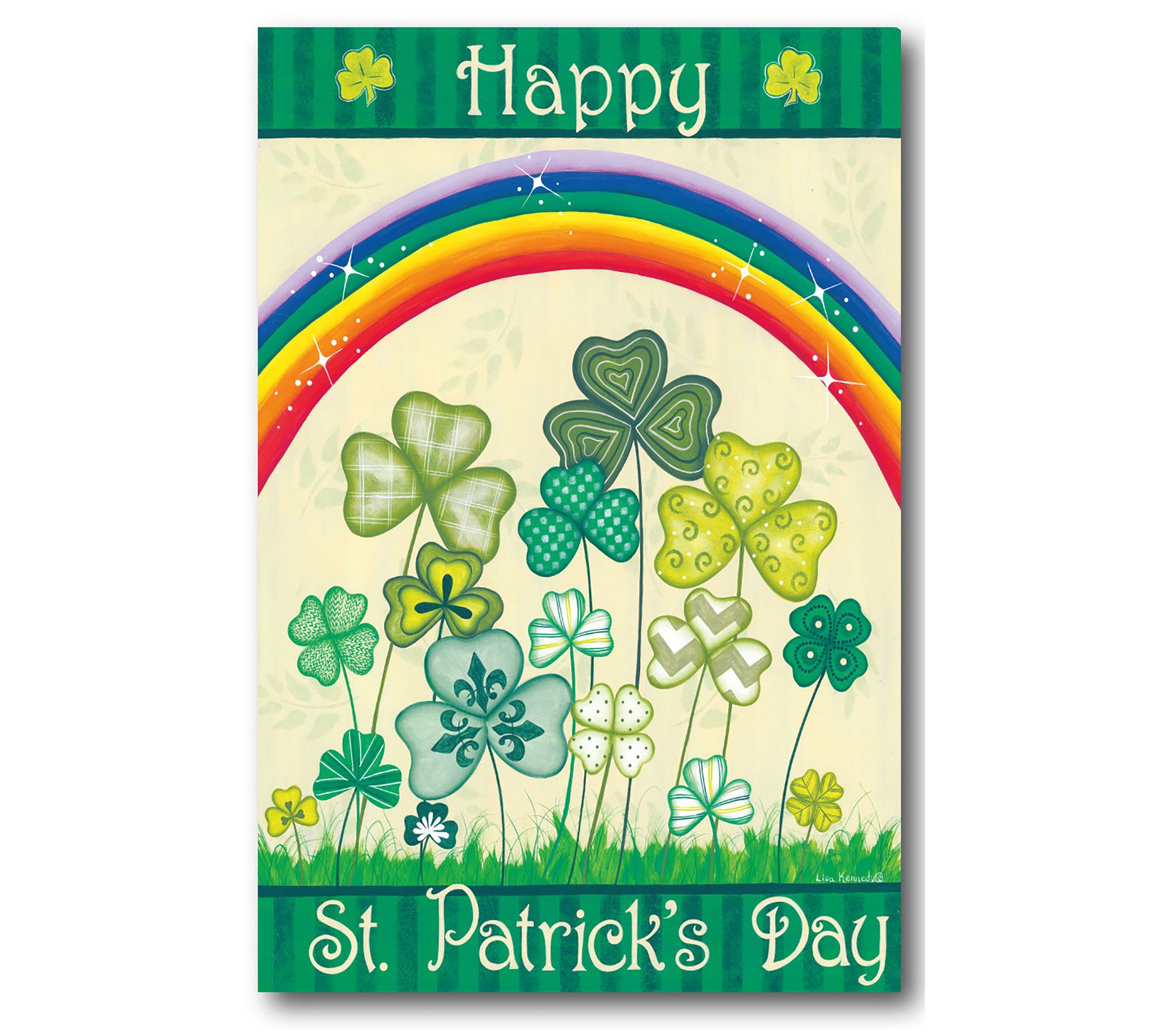 Courtside Market St. Patrick's Day Rainbow 12x1 8 Canvas