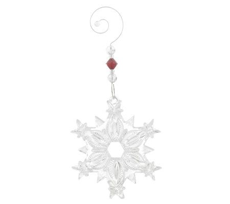 Waterford Crystal Snowflake Ornament - QVC.com