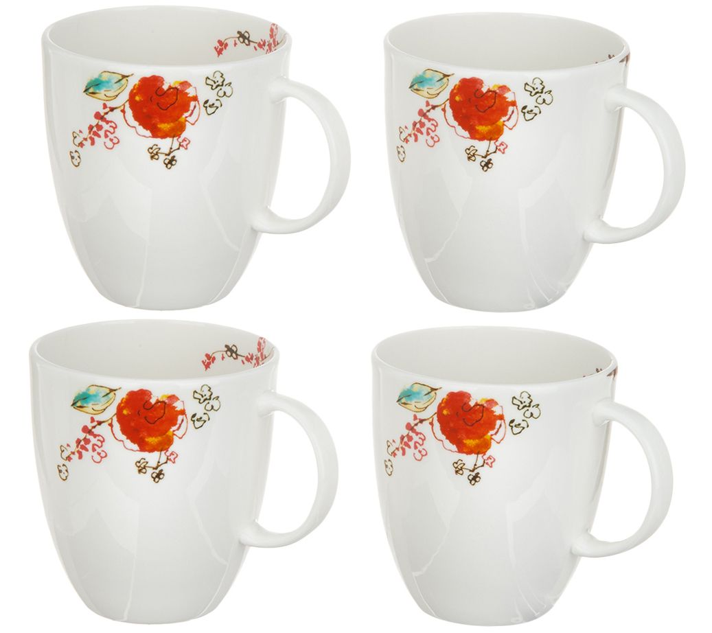 Lenox Chirp 4Piece Bone China Mug Set
