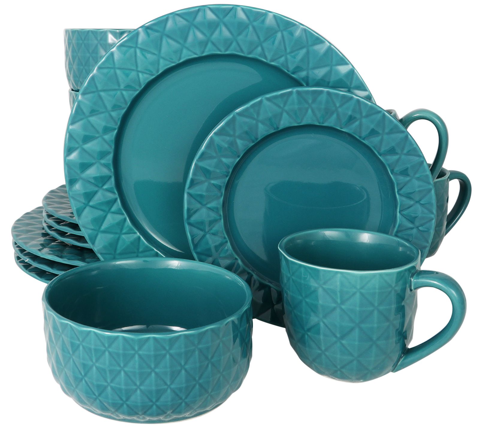 UPC 085081340429 product image for Gibson Elite Diamonds 16-Piece Dinnerware Set | upcitemdb.com