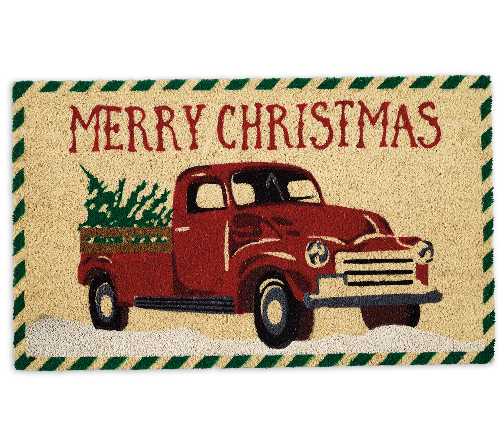 Design Imports Merry Christmas Truck Doormat