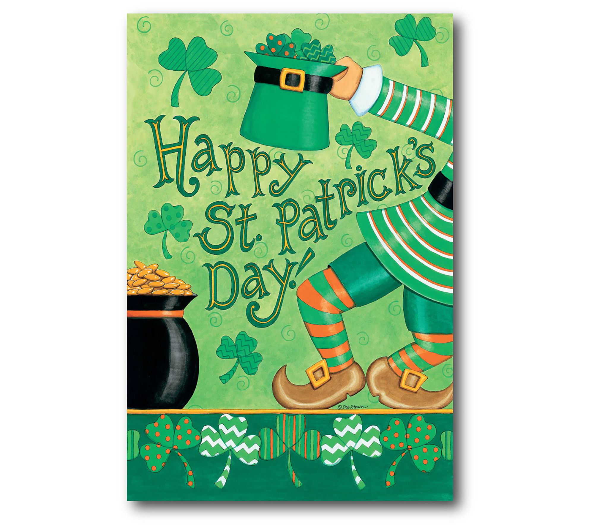 Courtside Market Happy St. Patrick's Day 12x18 anvas Wall Art