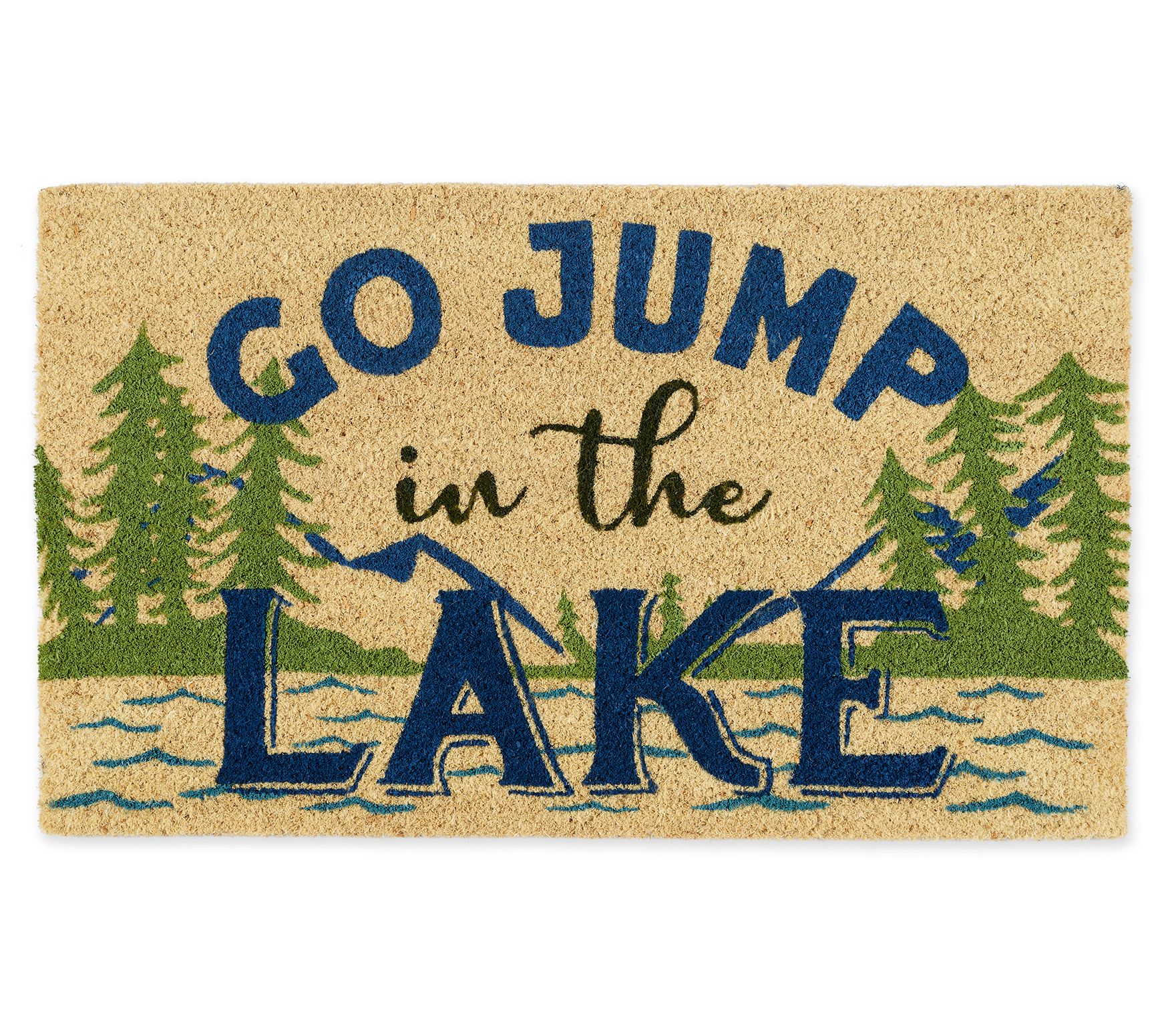 Design Imports Go Jump in the Lake Doormat