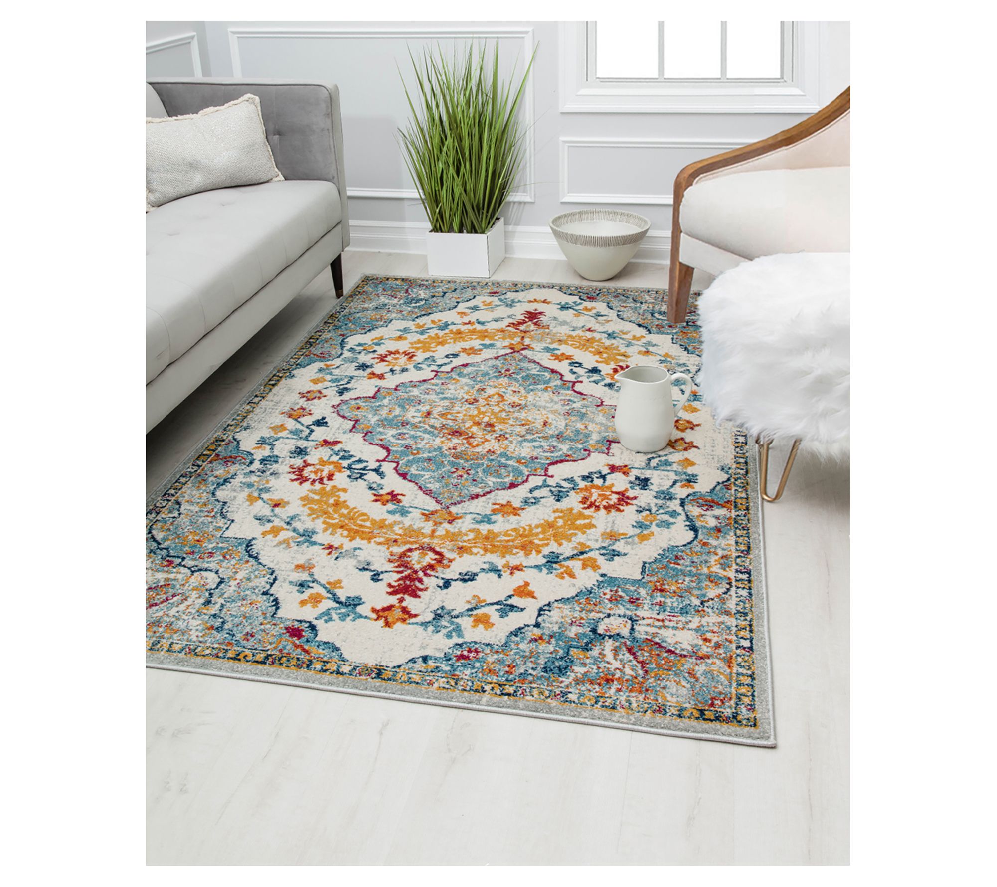 Rugs America Hailey HY50J Garden Party Vintage 5'0"x7'0"