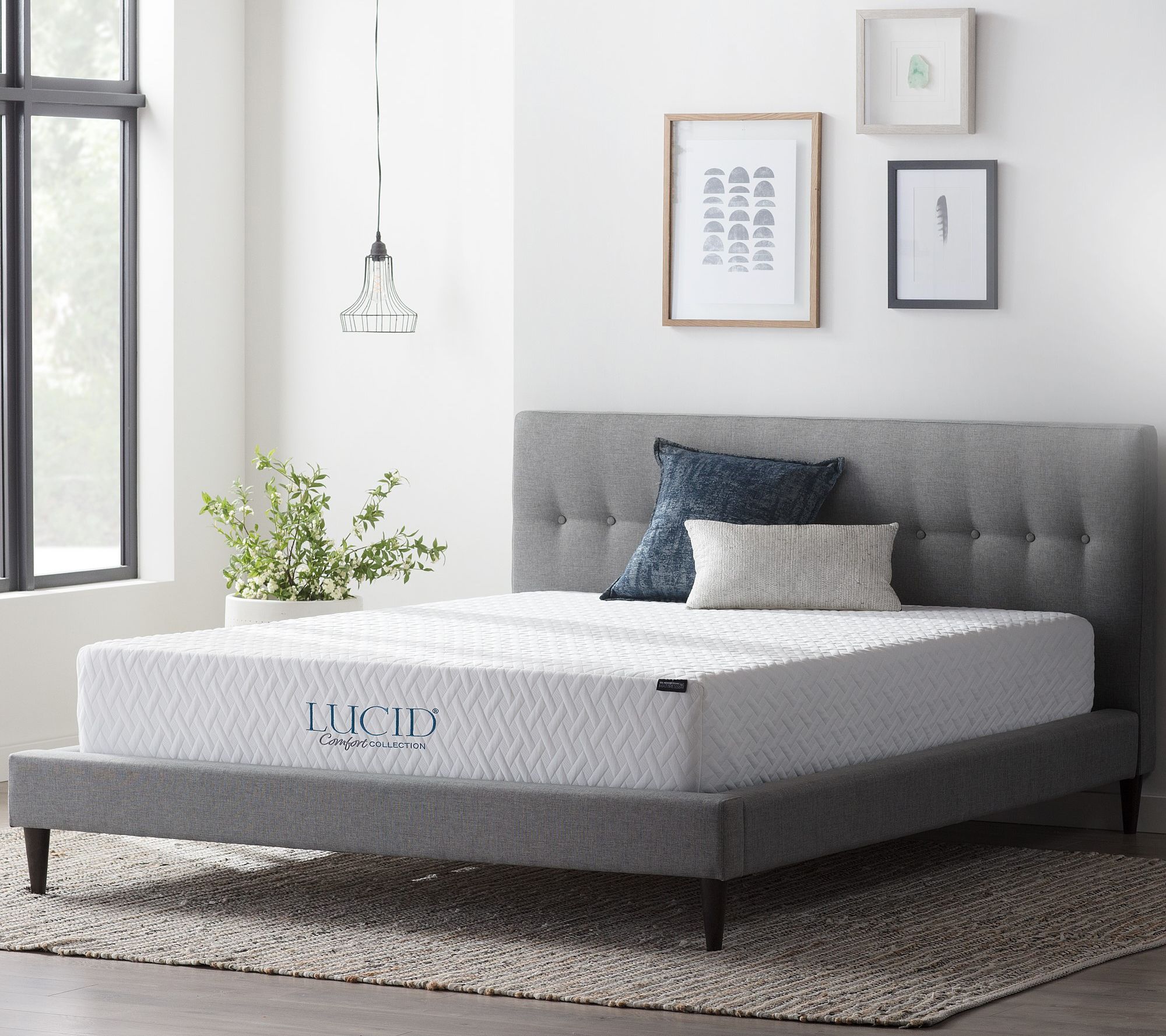 Lucid Comfort Collection 10" Gel Foam Mattress King