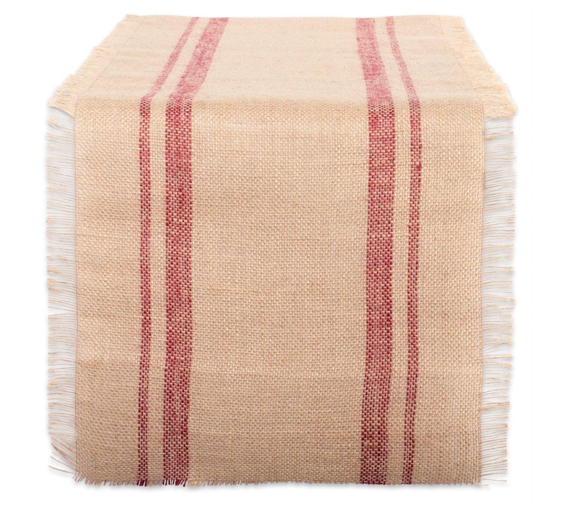 UPC 738215384102 product image for Design Imports Jute Double Border Red Table Run ner 14