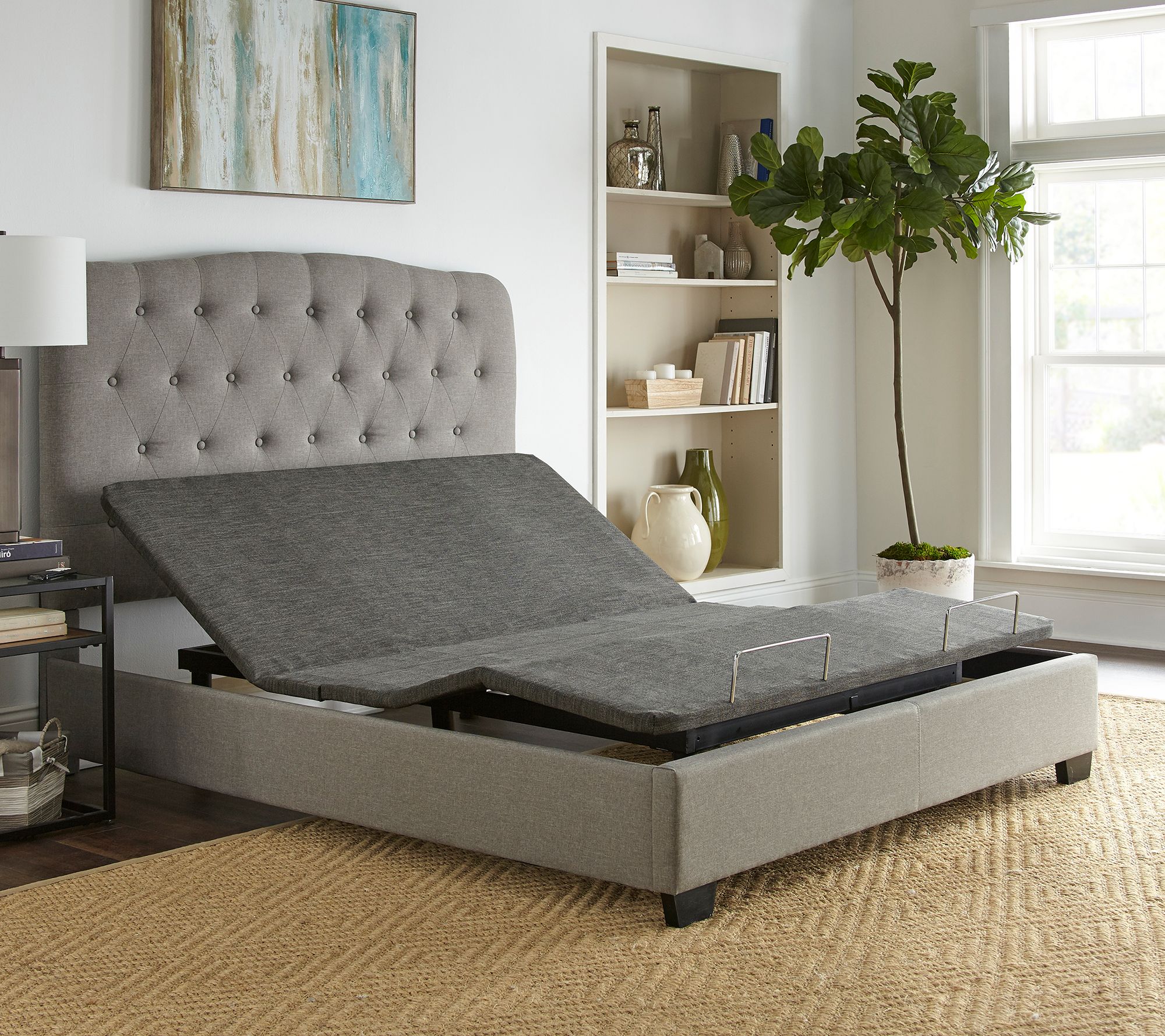 Queen Size Adjustable Zero-Gravity Power Bed Base  with remote