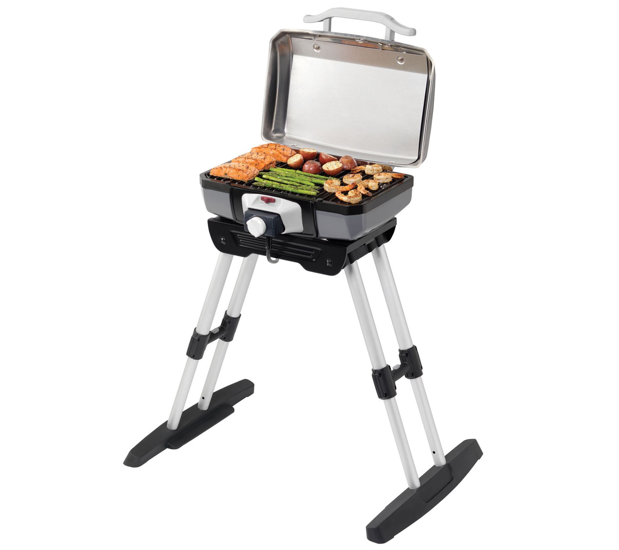 Cuisinart Outdoor Portable Electric Grill withAdjustable Base - QVC.com