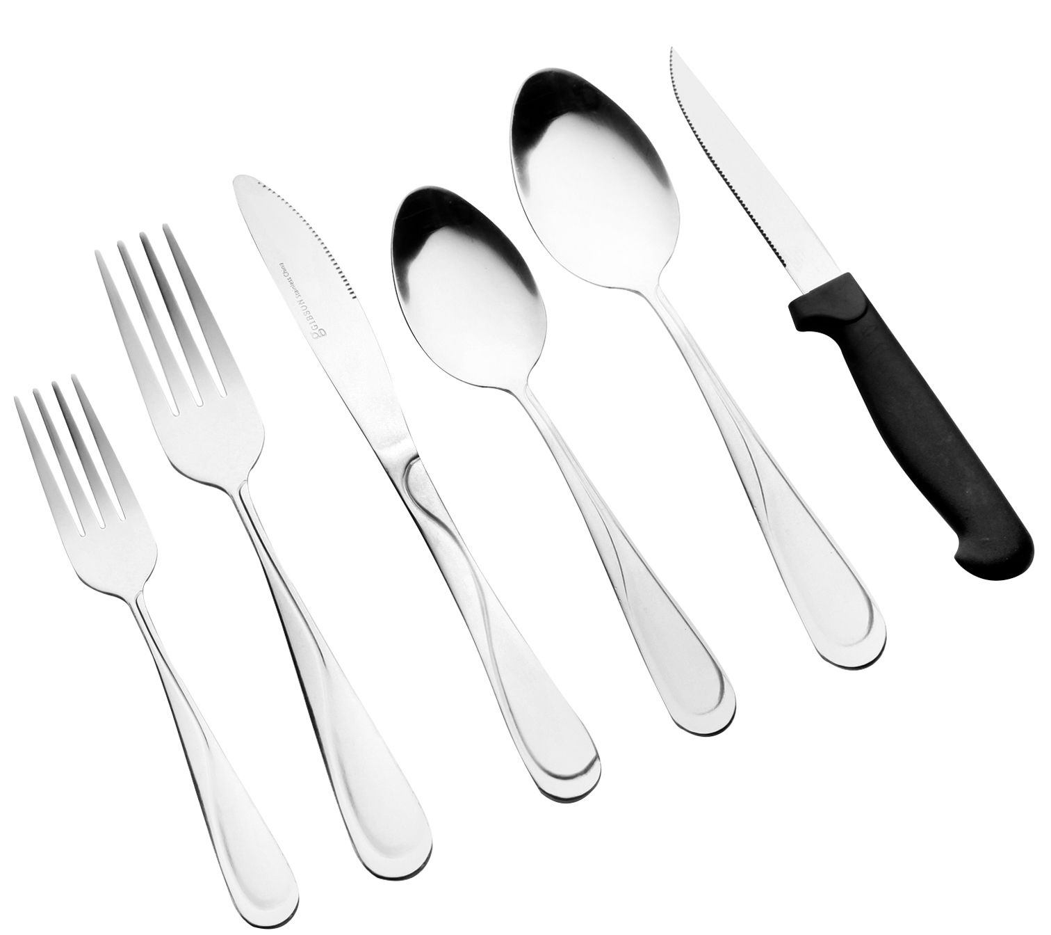 Gibson Home Trillium Plus 24-Piece Flatware Set