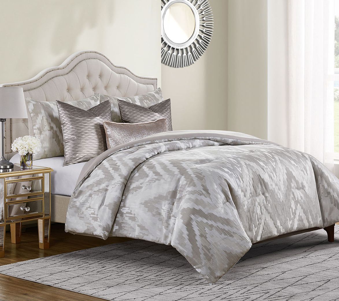 Inspire Me! Home Decor Lilianna Comforter Set w/ 3-pc Pillows - QVC.com