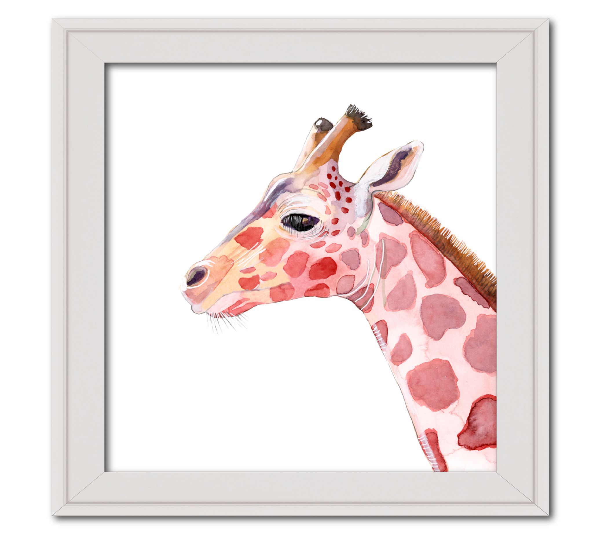 Courtside Market Baby Giraffe 16" x 16" Framed Art