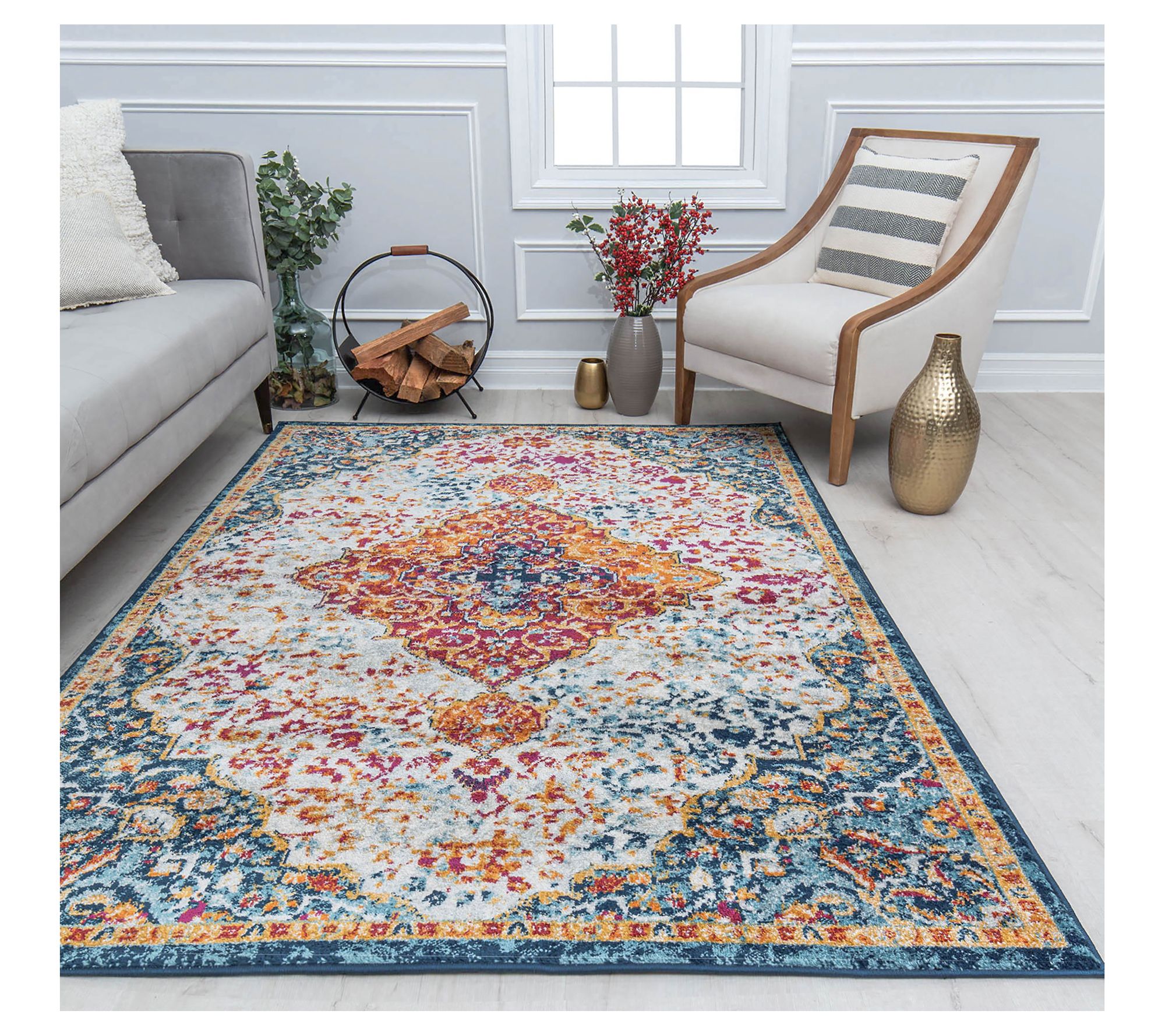 Rugs America Hailey HY50P Vivid Beauty Vintage '0" x 10'0"