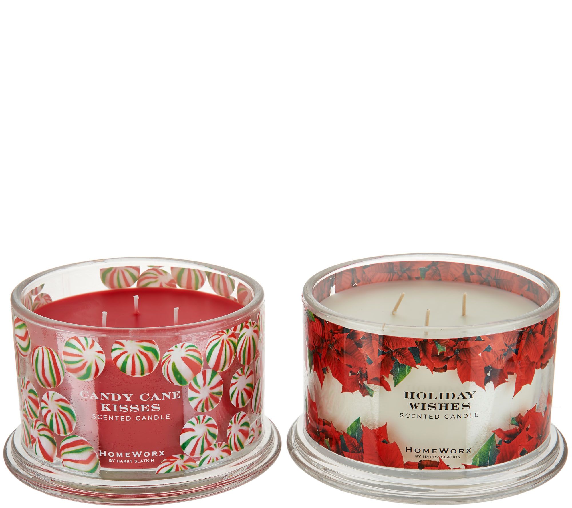 HomeWorx by Harry Slatkin S/2 Scented Deluxe 3 Wick Candles - Page 1 ...