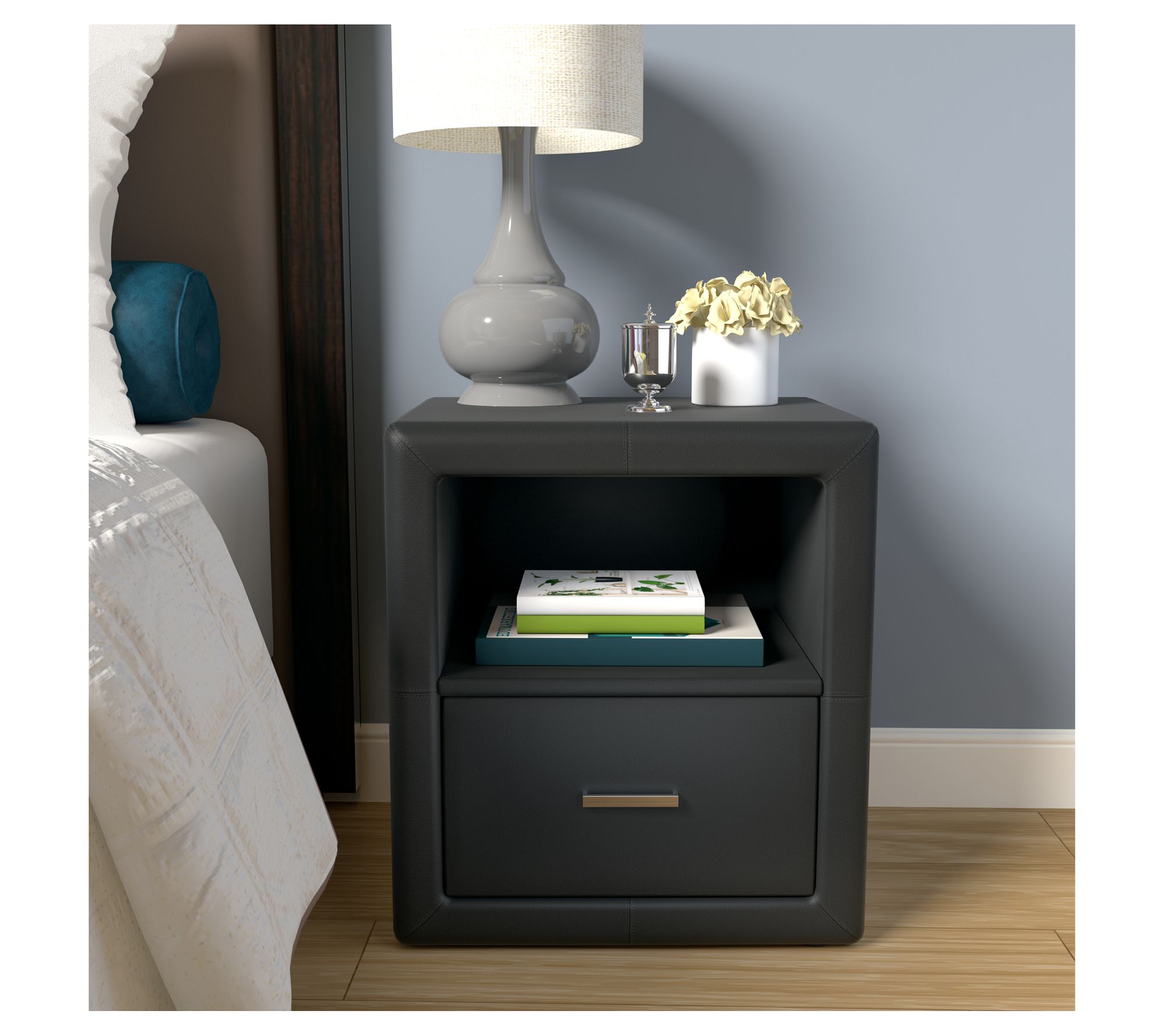 Boyd Sleep Lombardi Pre-assembled Upholstered Nightstand