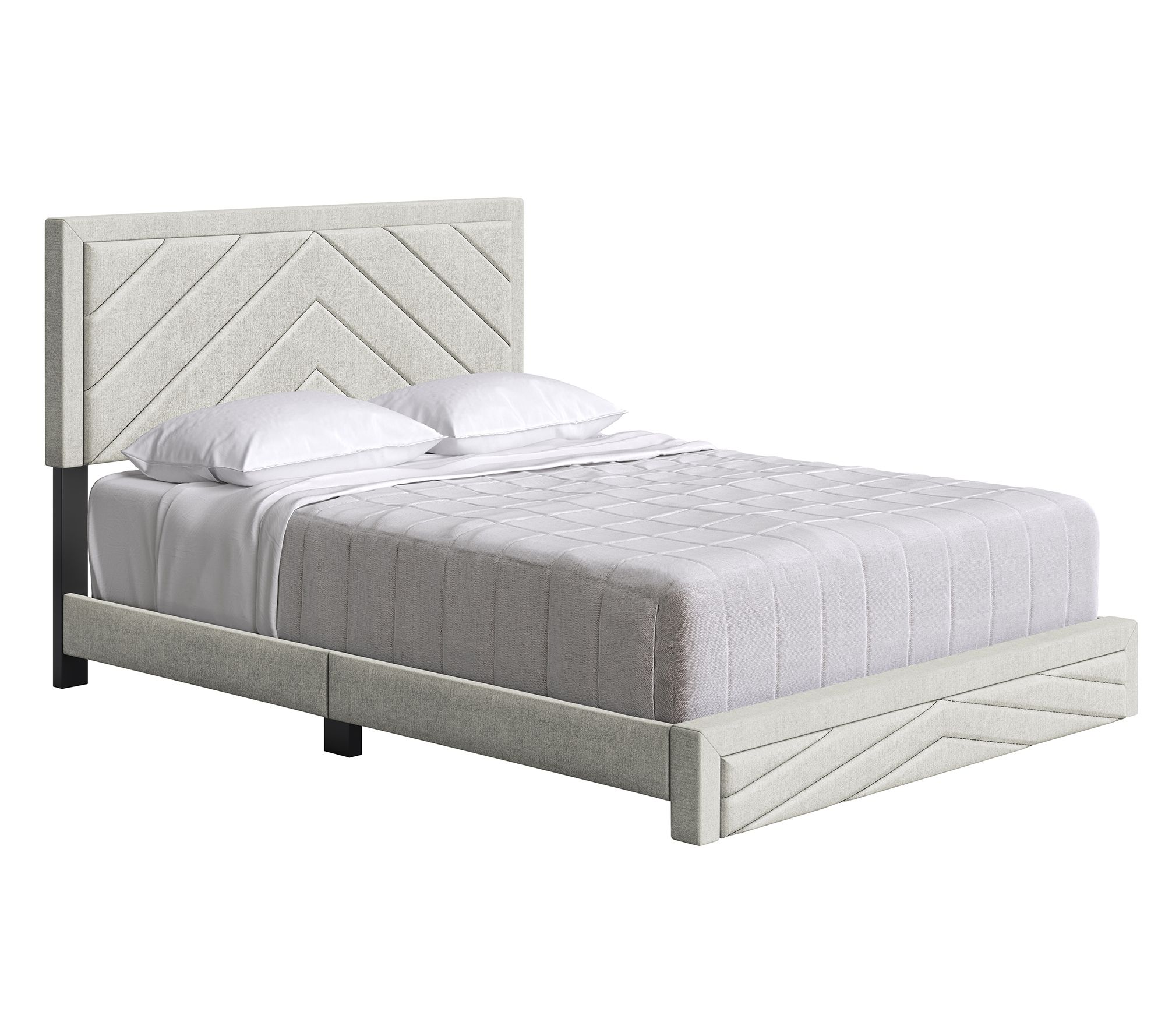 Boyd Barcelona 14 Slat Upholstered Platform Bed, queen