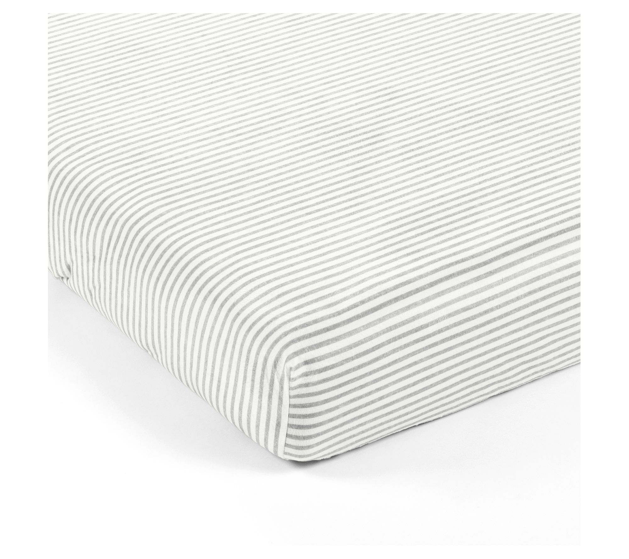 Lush Decor Stripe Soft & Plush Fitted Crib Shee t