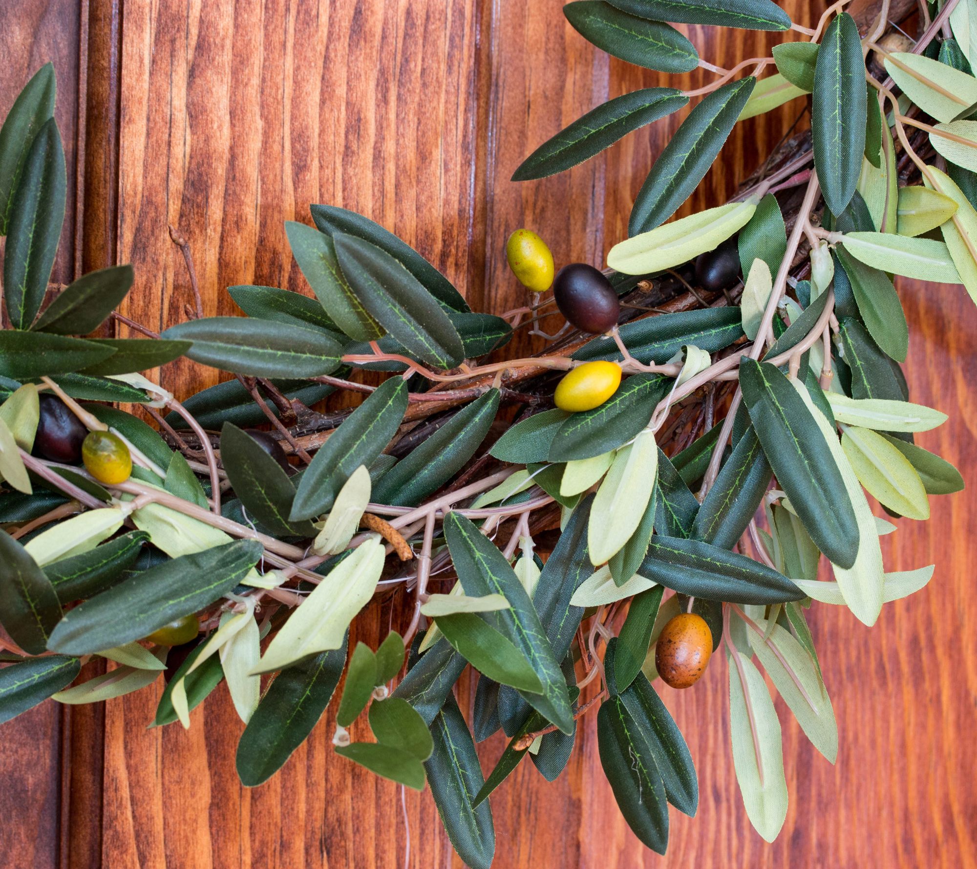 20" Olive Wreath by Nearly Natural