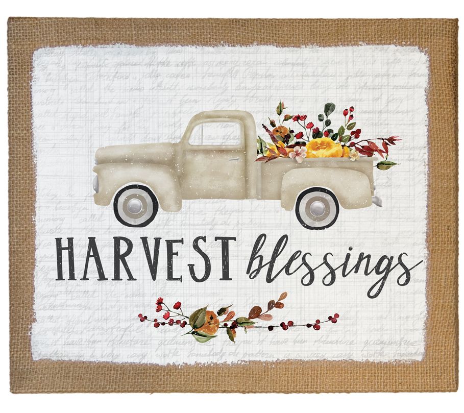 Harvest Blessings Canvas Wall Art
