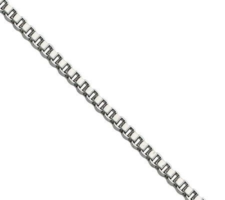 Steel by Design 2.0mm 24 Box Chain Necklace