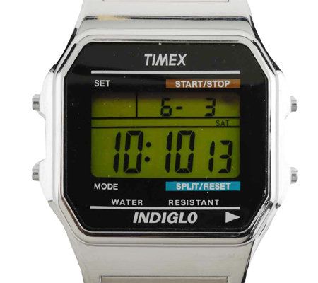 men's digital watch with expansion band