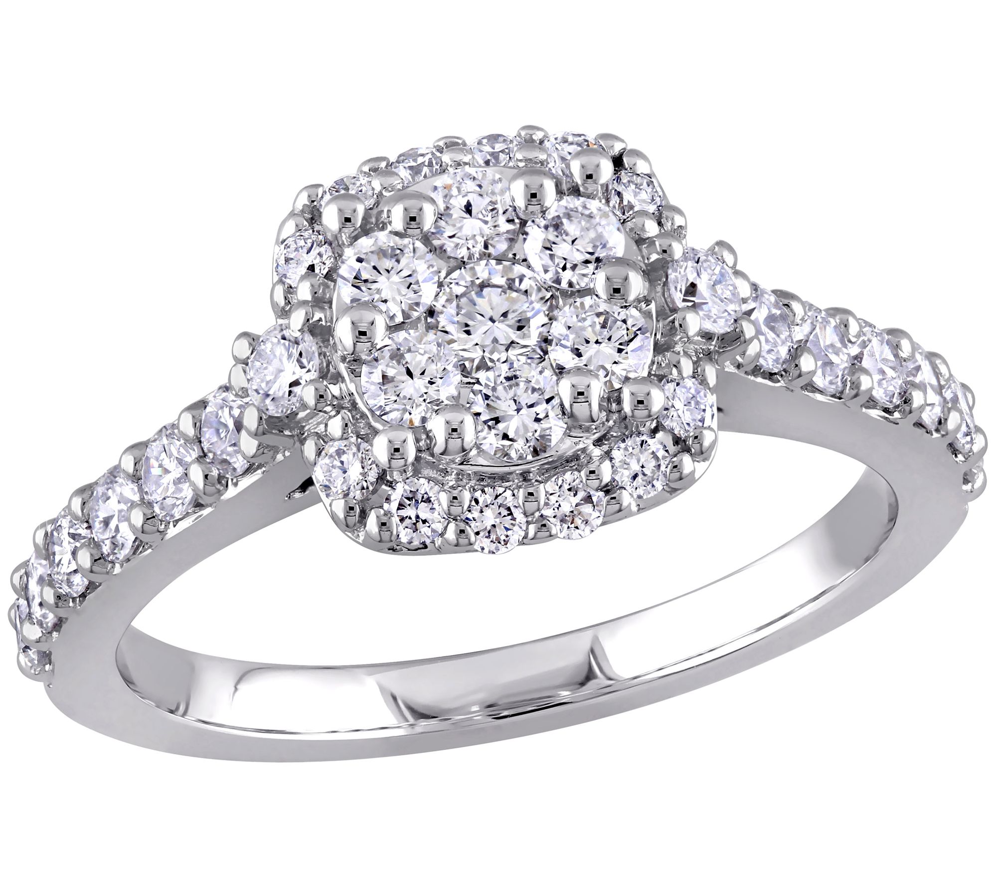 Affinity 9/10 cttw Diamond Vintage Halo Engagement Ring, 14K