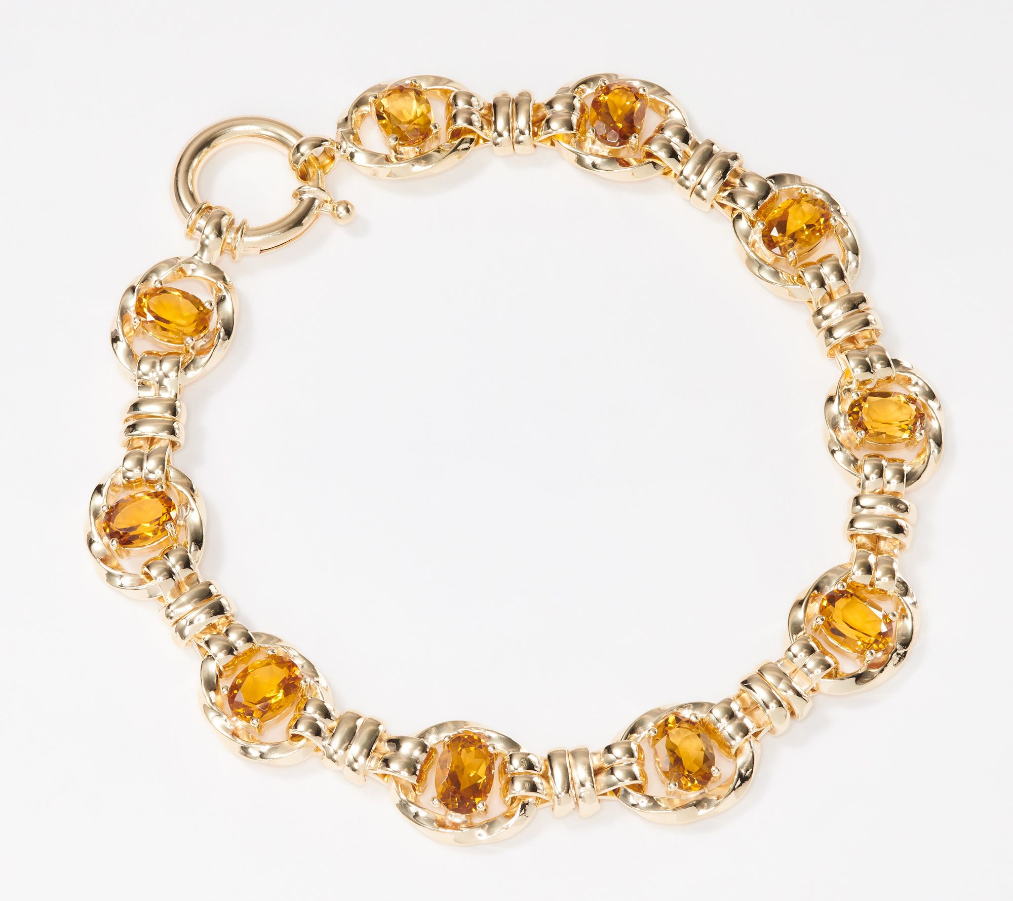 Sterling Silver Gemstone 8 Bracelet by Silver Style
