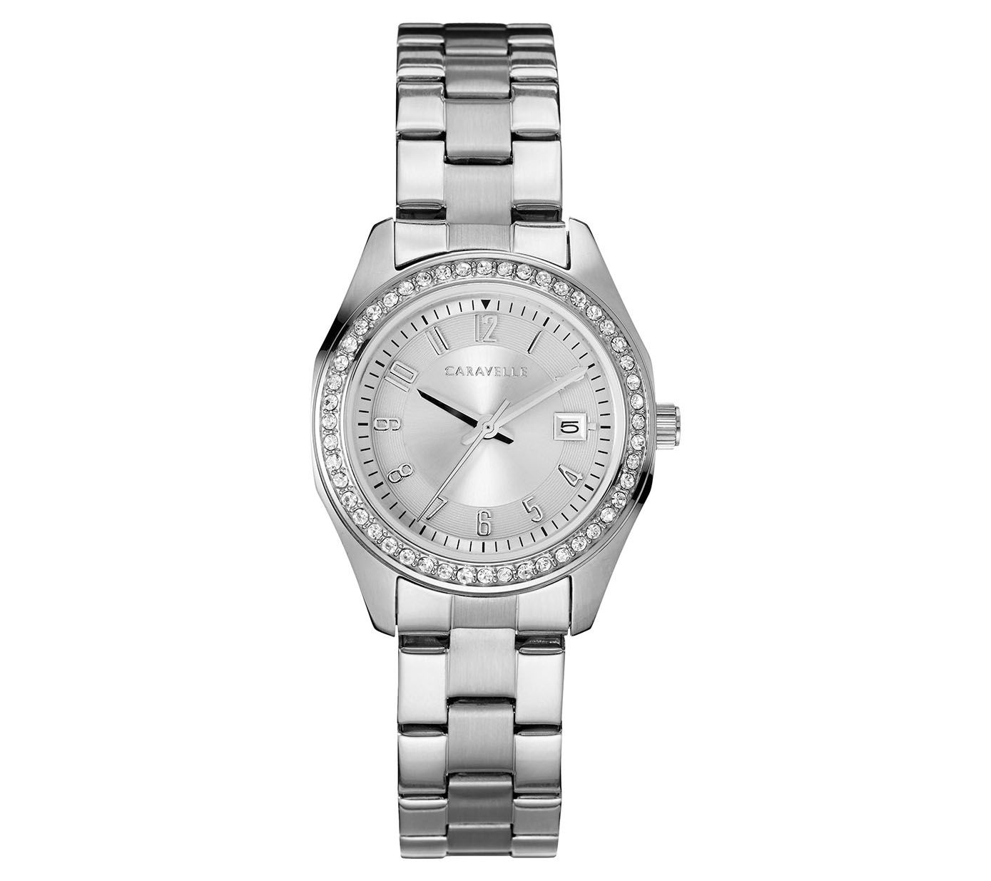 Caravelle by Bulova Women's Crystal B racelet W tch