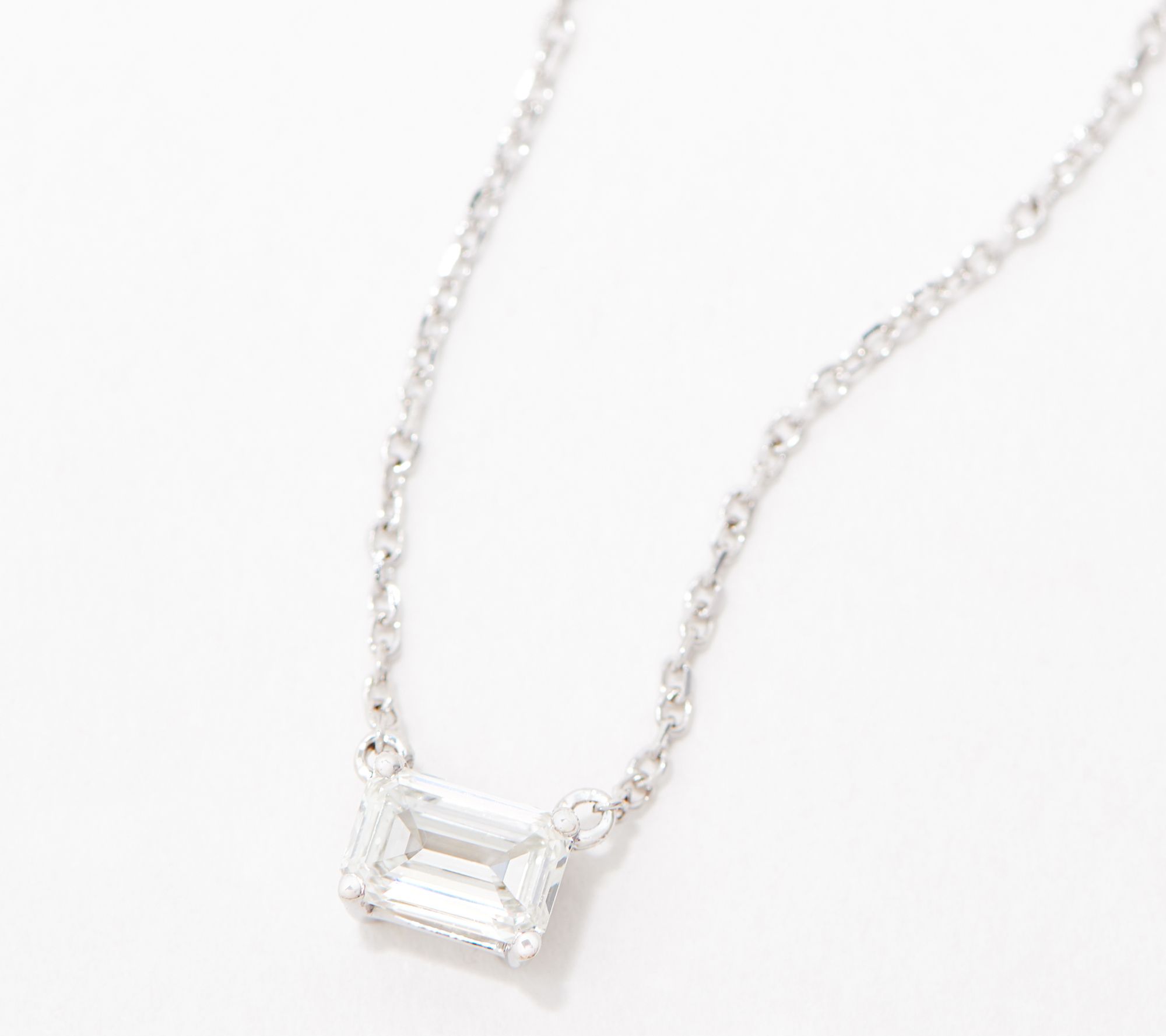 Fire Light Lab Grown 0.5ct Solitaire DiamondNecklace, 14K