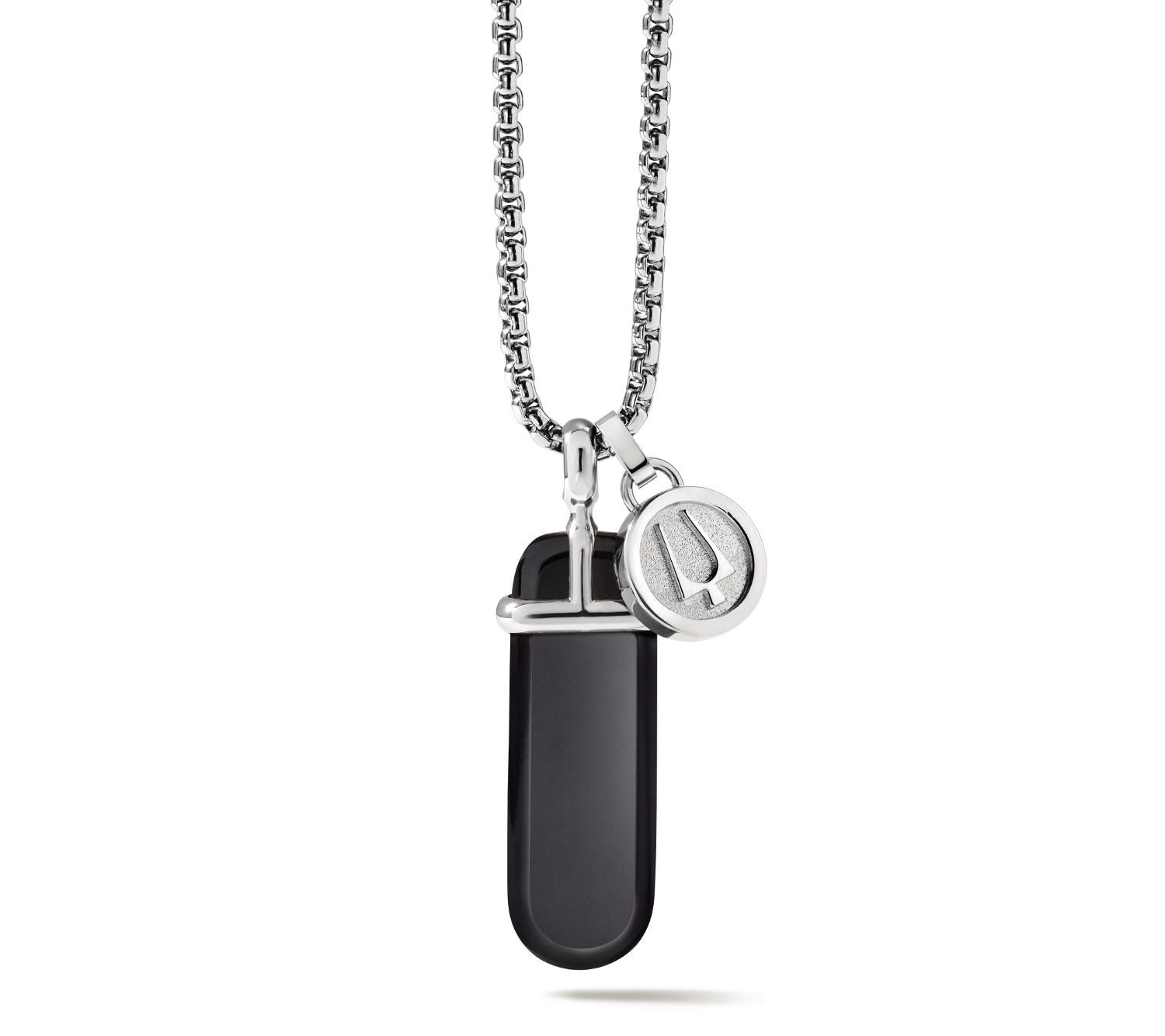 Bulova Men's Classic Black Onyx Pendant with Ch in