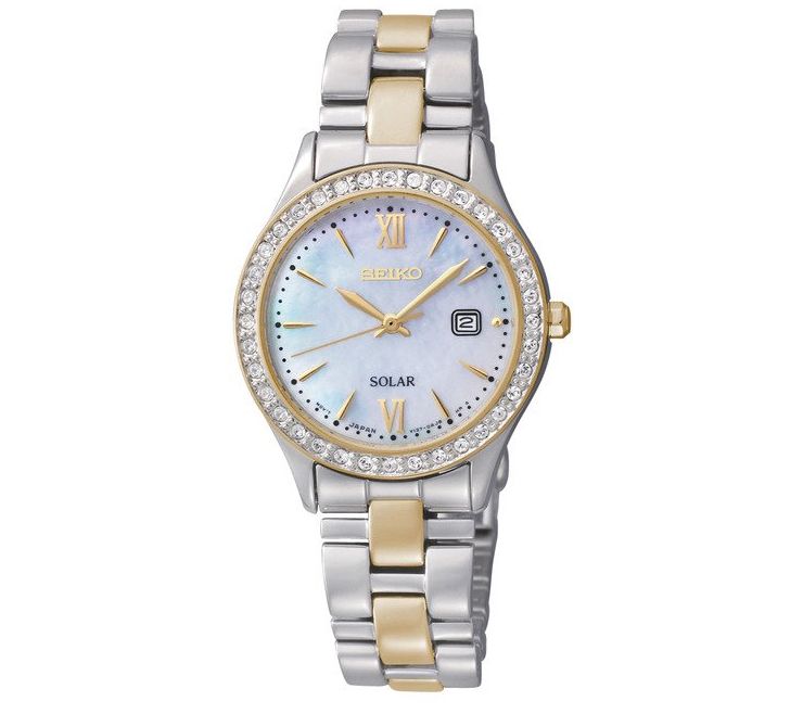 Seiko Womens Swarovski Crystal Solar Watch