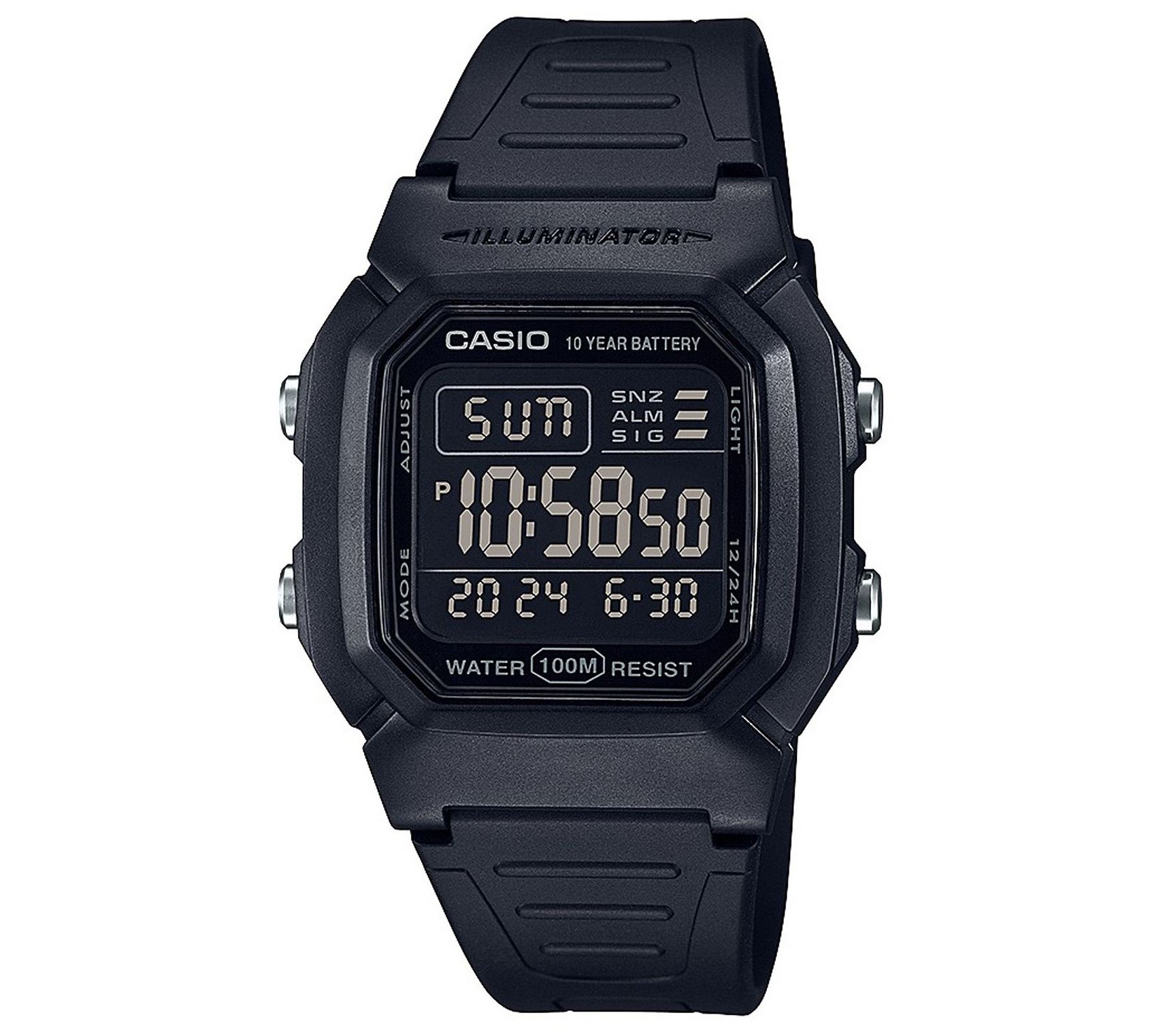 Casio Men's Black-Out Digital Basic Watch