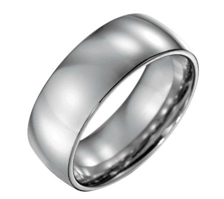 Steel By Design Mens 8mm Polished Ring