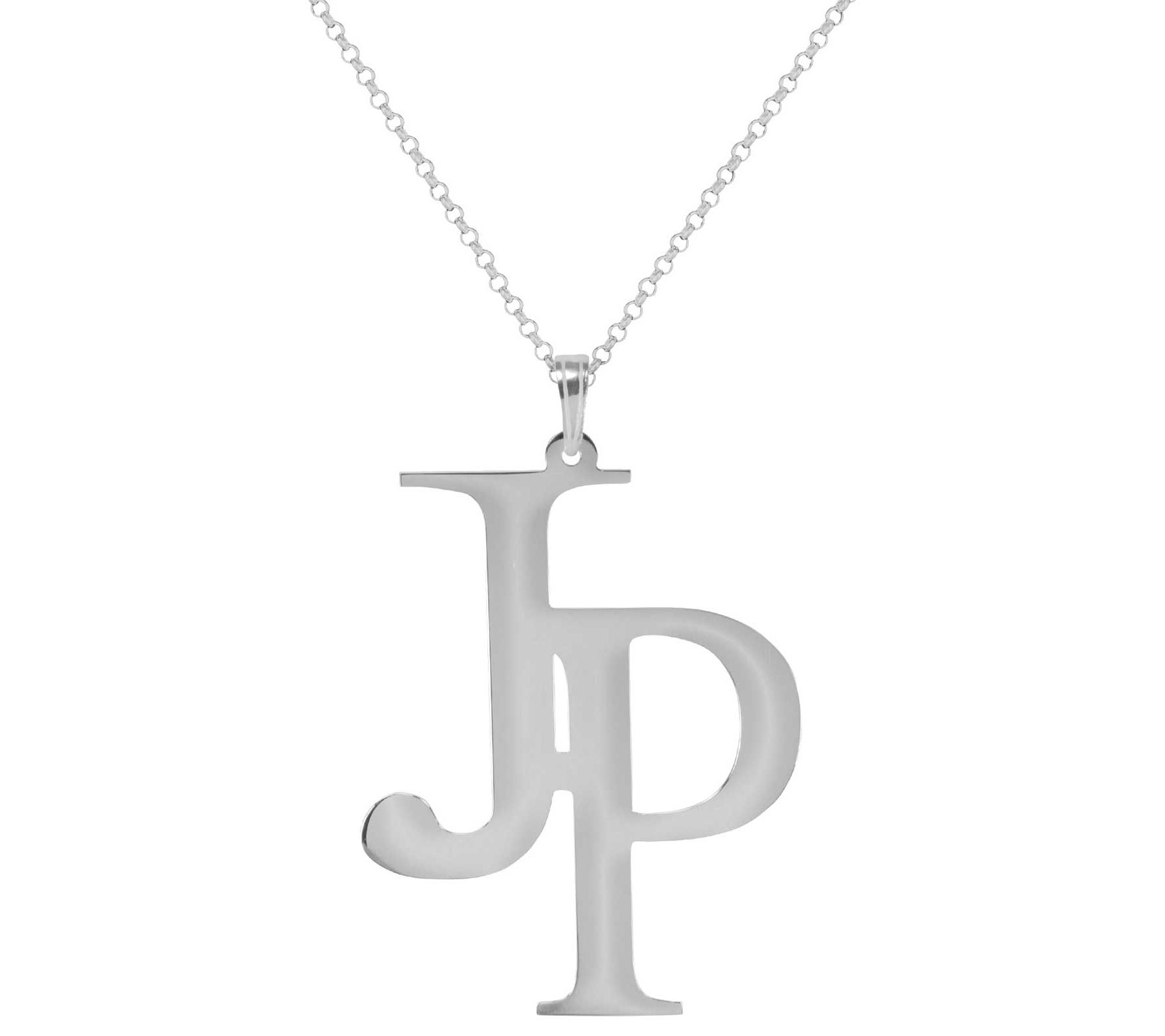 14K Gold Plated Two Letter Personalized Necklac