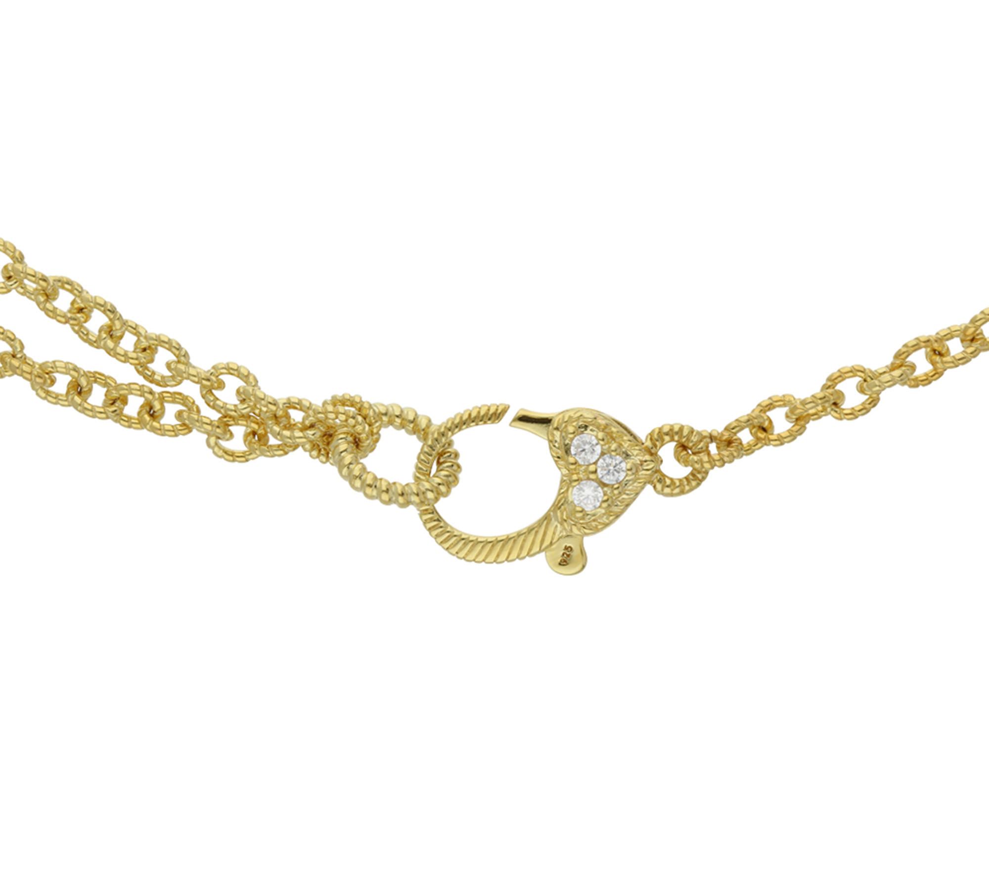 Judith Ripka 14KClad Diamonique Station Necklace