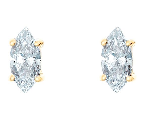 Affinity 1/2 ct Marquise Diamond Earrings, 1 4K Yellow Gold