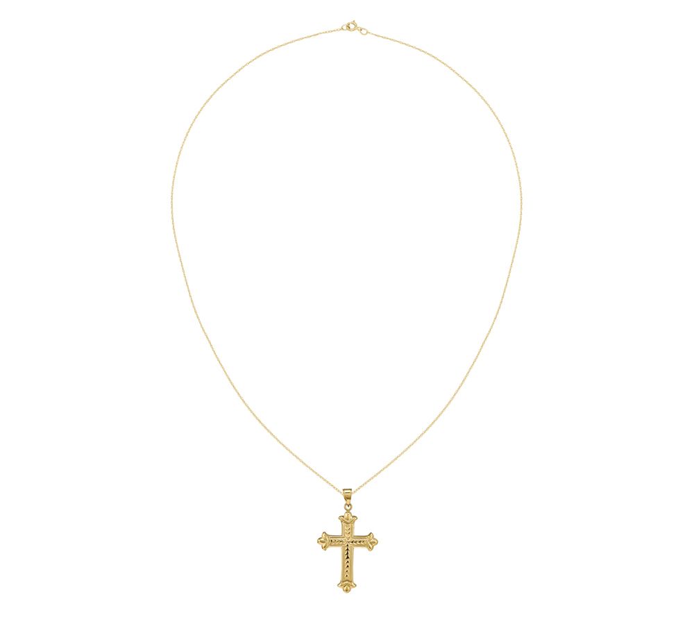 Reversible Fleur de Lis Cross with 18