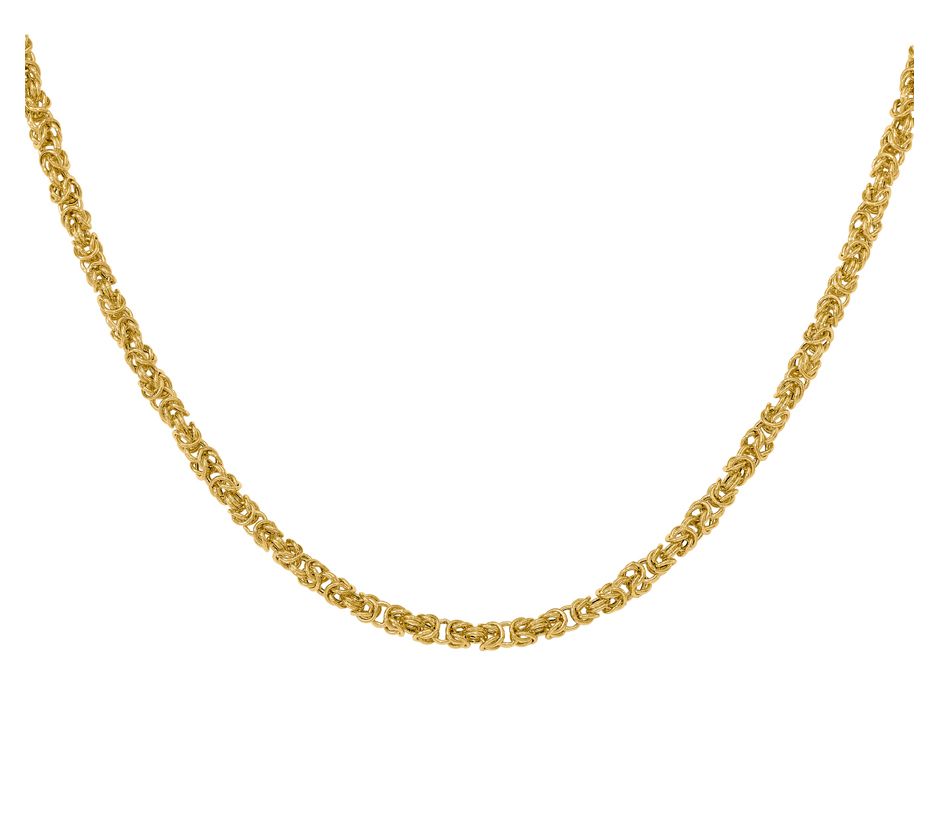 Italian Gold 18 Loose Byzantine Necklace, 14K