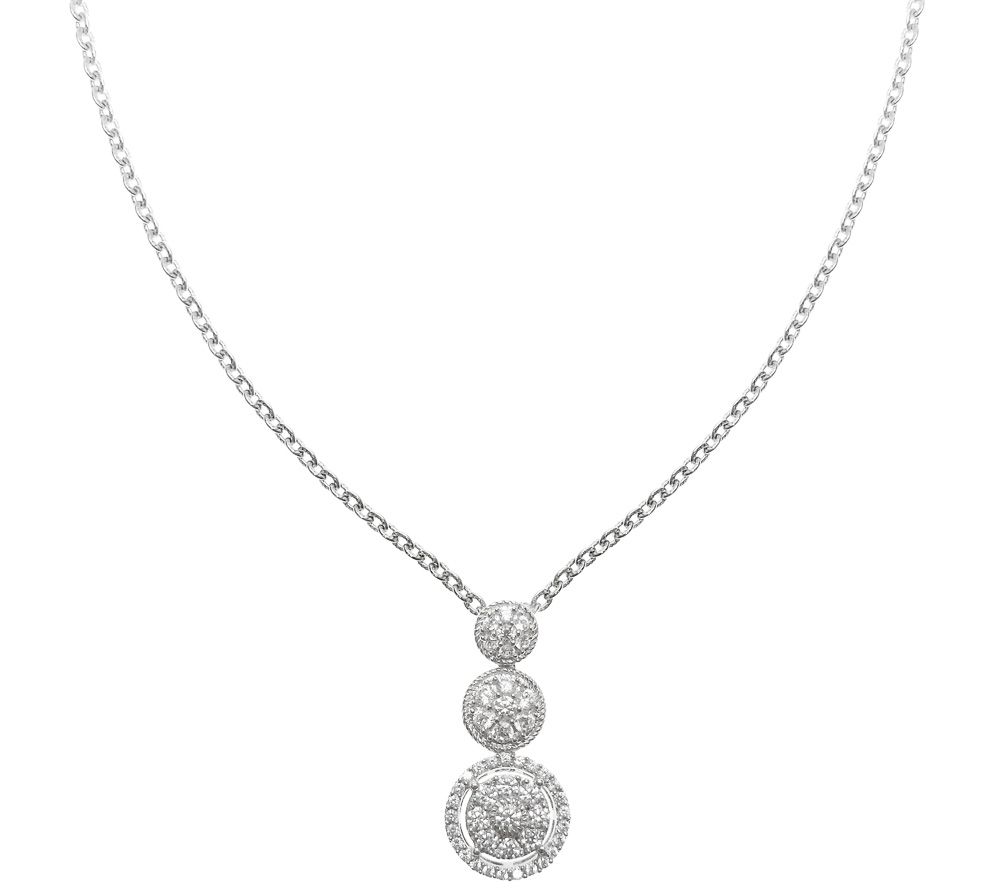 Judith Ripka Sterling Diamonique 16 Necklace w ith Extender