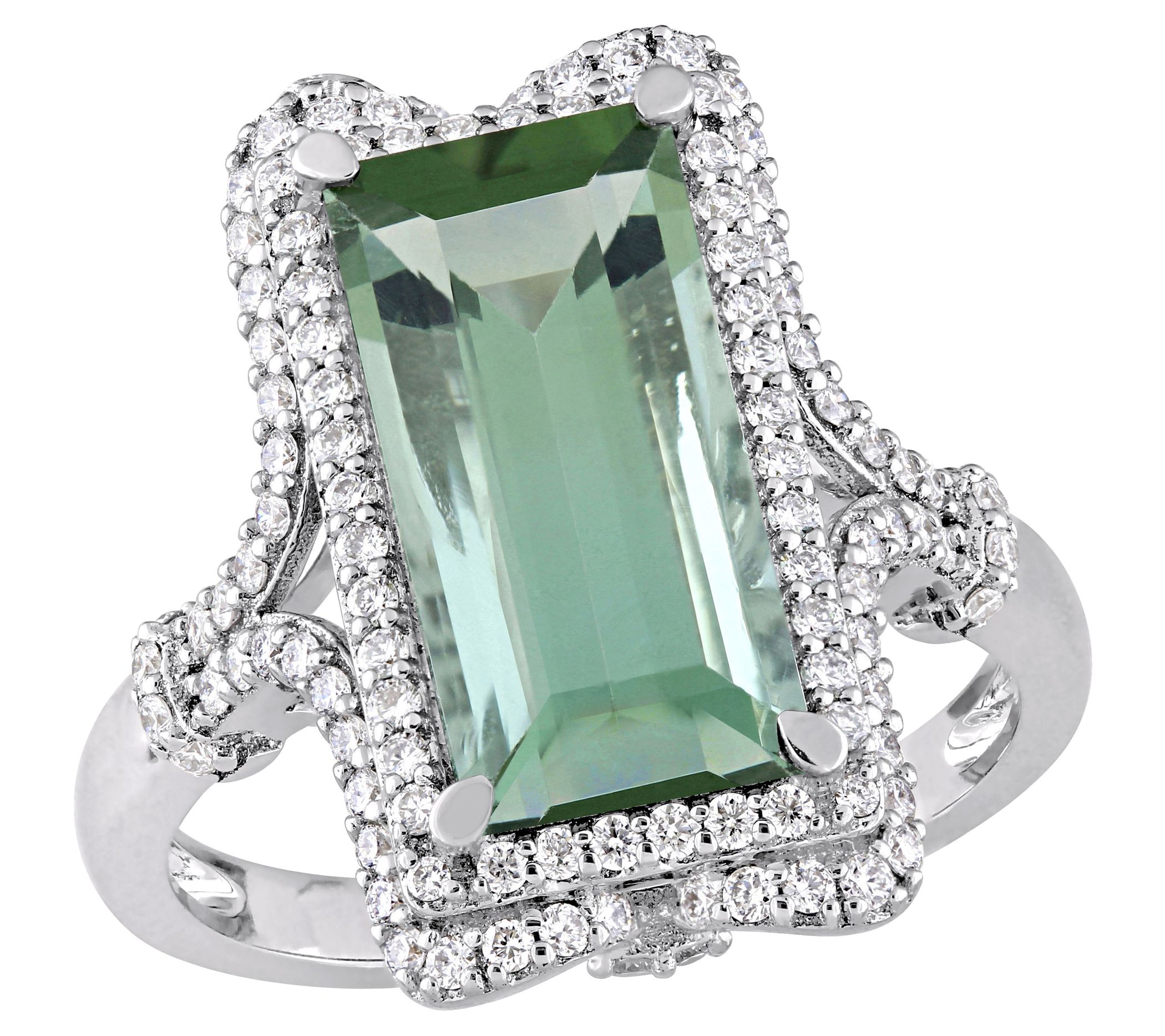Bellini 4.20 cttw Tourmaline & 0.50 cttw Diamon d Ring, 14K