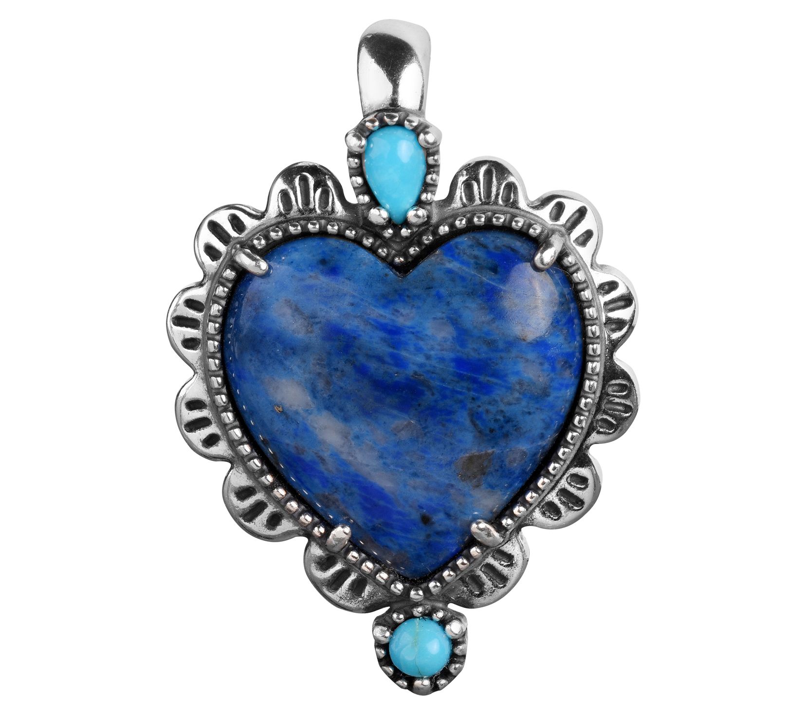 American West Classics Multi Gemstone Heart Enhancer