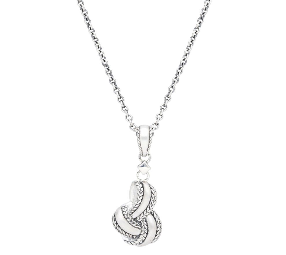 Tiffany Kay Studio Sterling Herringbone Knot Pe ndant w/ Chain