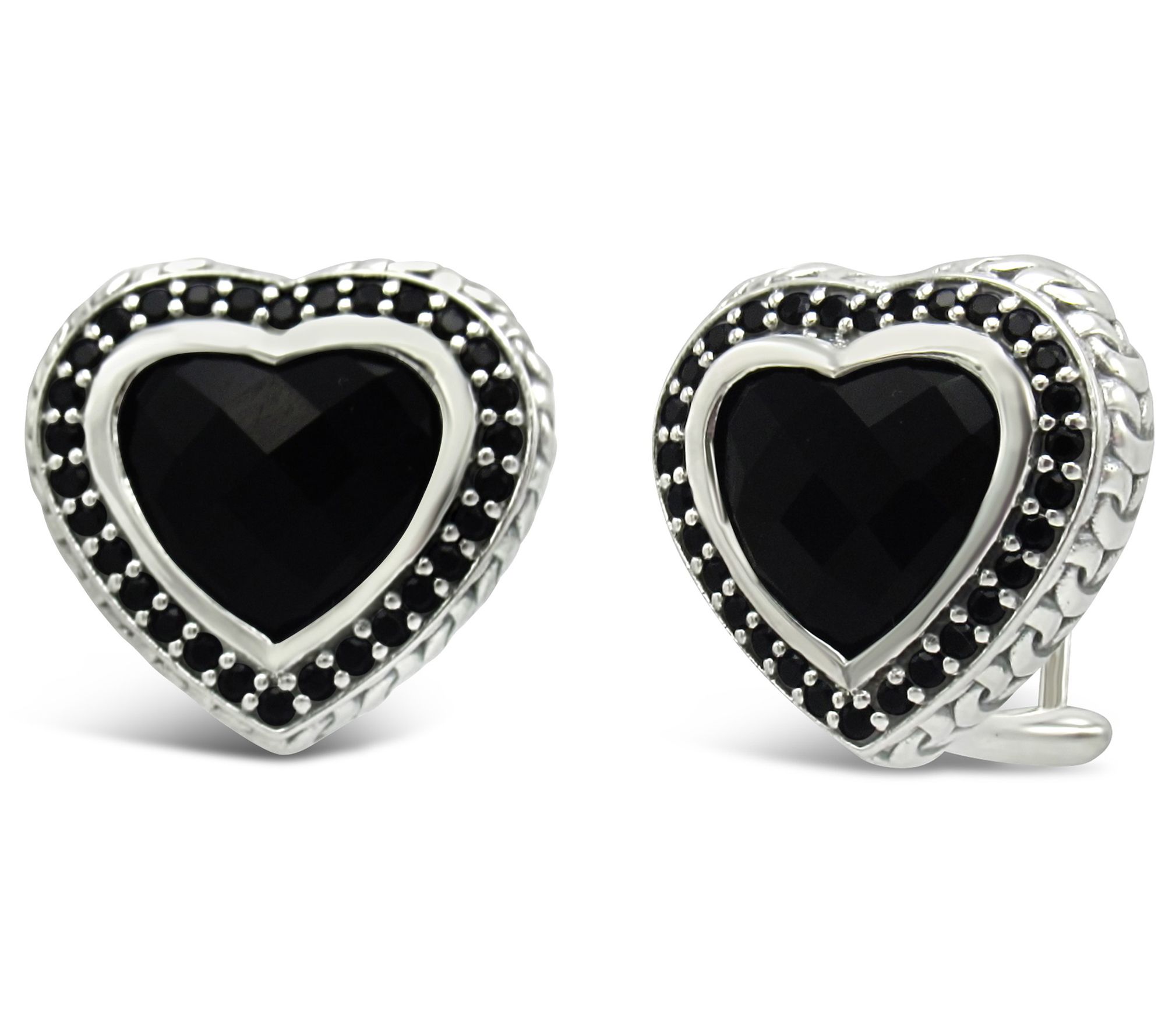 Tiffany Kay Studio Sterling 9.55 cttw Gemstone Heart Earrings