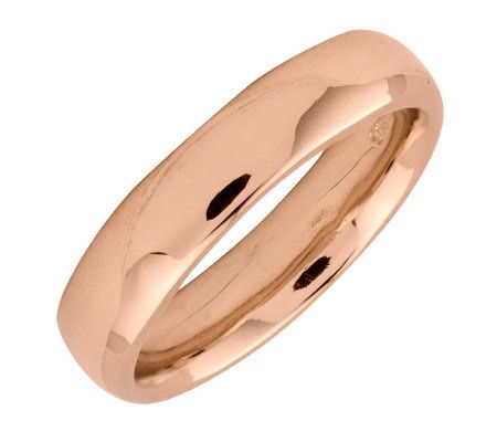 Simply Stacks Sterling 18K Rose Gold-Plated 4.2 5mm Ring