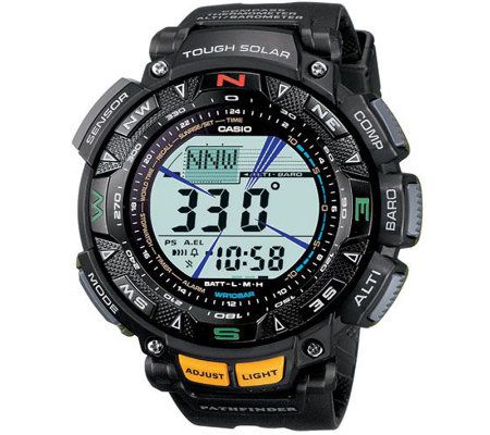 Casio Pathfinder Triple Sensor Multi Function W atch Black Ban