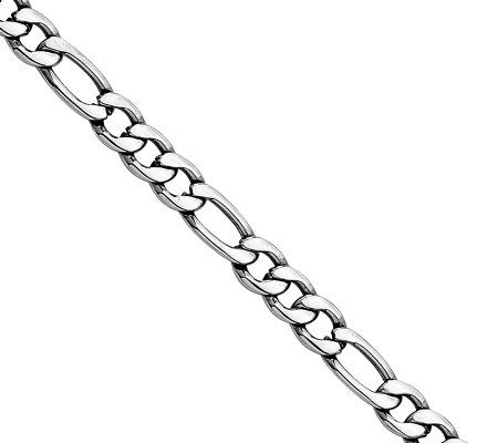 Steel by Design 5.3mm 24 Figaro Link N ecklace
