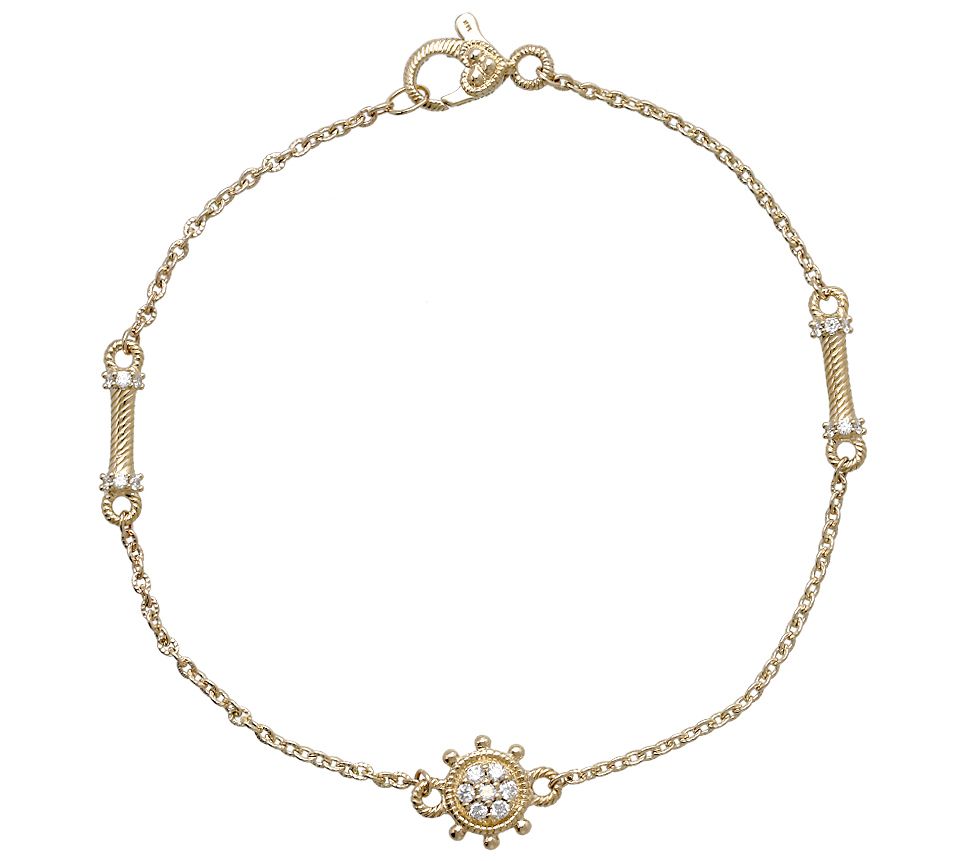 Judith Ripka 14K Gold 3/8 cttw Diamond Bracelet