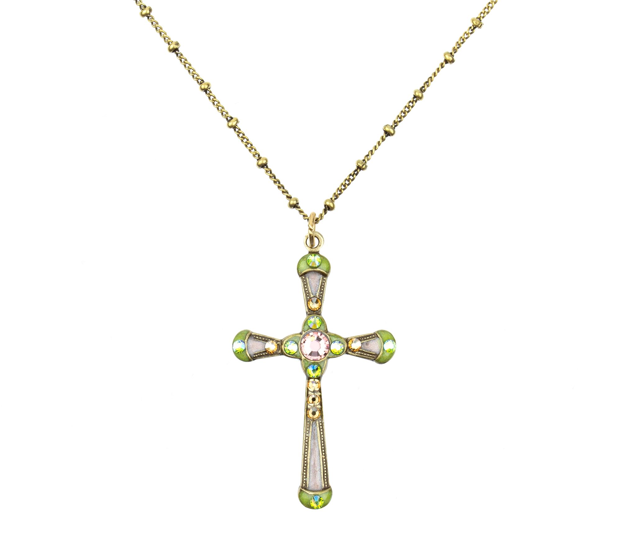 Anne Koplik Medium Cross Pendant w/ Chain